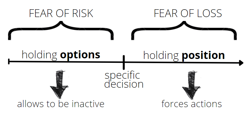 Fear of risk and fear of loss